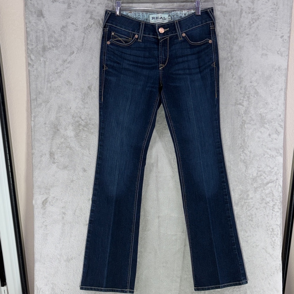 Ariat REAL Denim Arrow Mr Boot Cut Jeans Size 28R